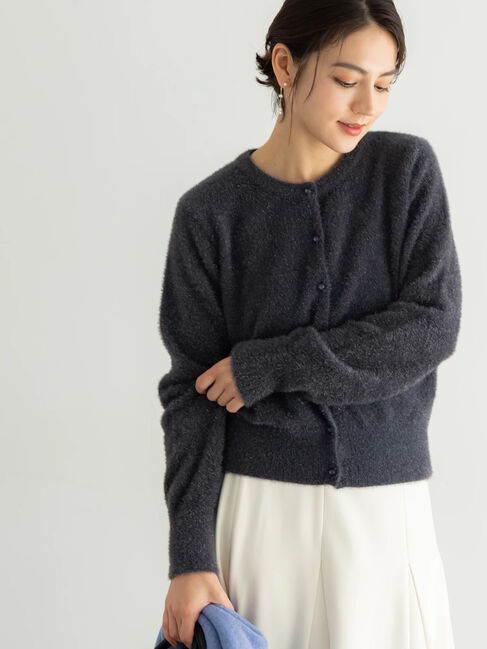 Te chichi「ラメシャギークルーネックカーディガン」|カーディガン|