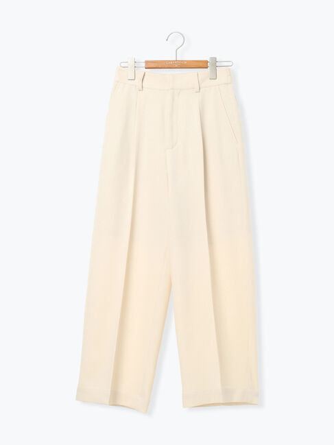 Lugnoncure「ウエストタックセンタープレスワイドパンツ」|その他|ベージュ