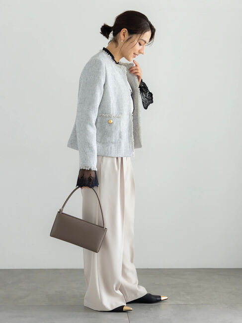 Te chichi「【セレモニーアイテム】ツイードノーカラージャケット」|その他|