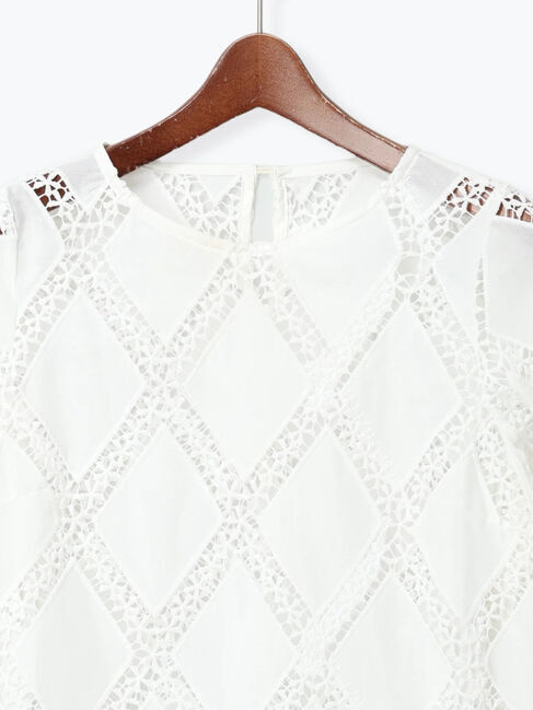 Te chichi「【Atelier ChouChou】スクエアレースブラウス」|シャツ・ブラウス|