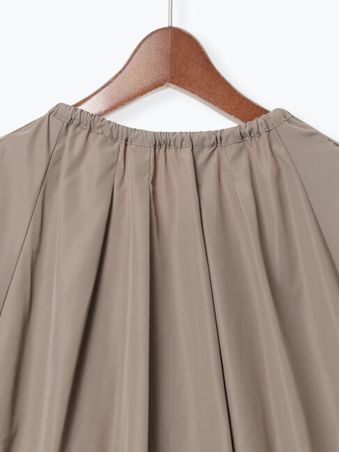 Te chichi「ノーカラーギャザージップブルゾン」|ブルゾン・スタジャン|