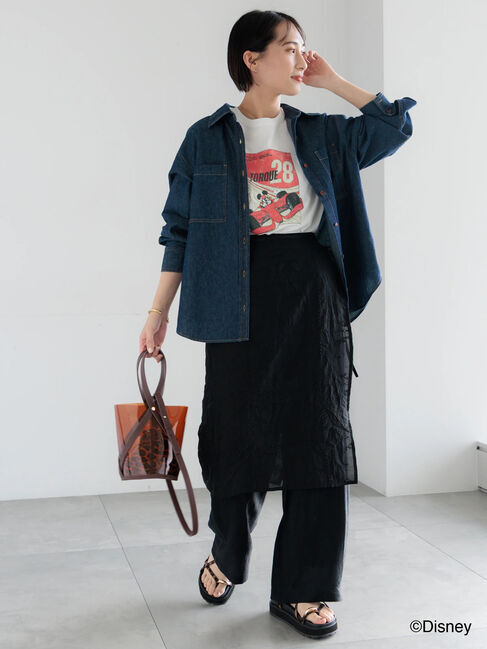 Te chichi「【Disney】MICKEY/フロントプリントTシャツ」|Tシャツ・カットソー|