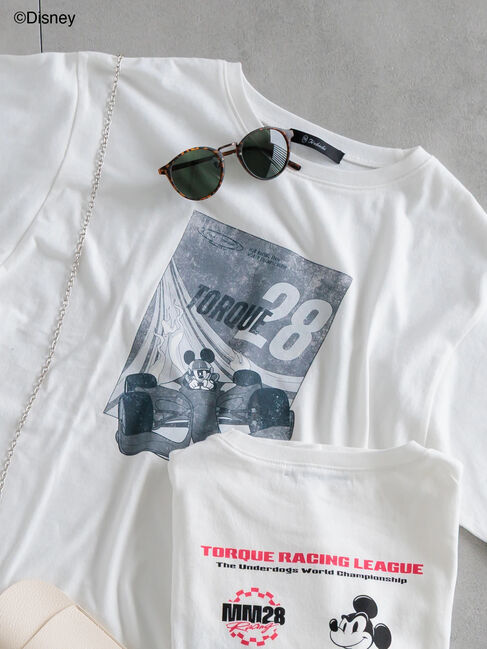 Te chichi「【Disney】MICKEY/フロントプリントTシャツ」|Tシャツ・カットソー|