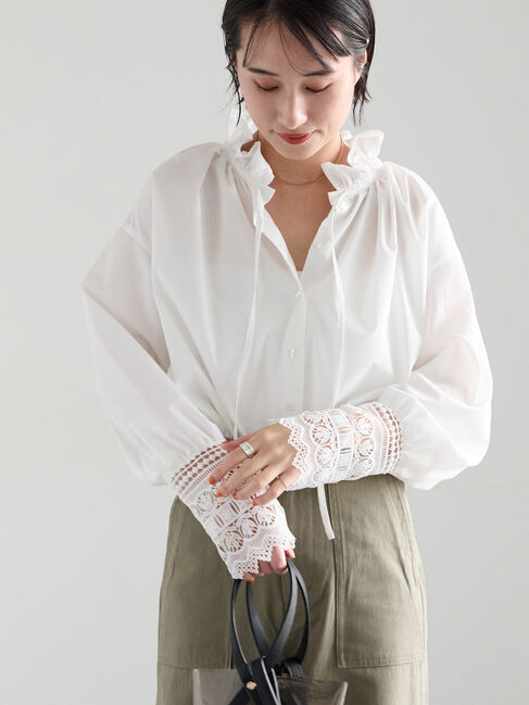 Te chichi「レースカフスブラウス」|シャツ・ブラウス|オフホワイト