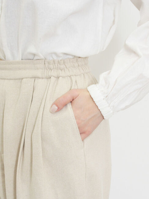 Samansa Mos2「ウール混テーパードパンツ」|その他|