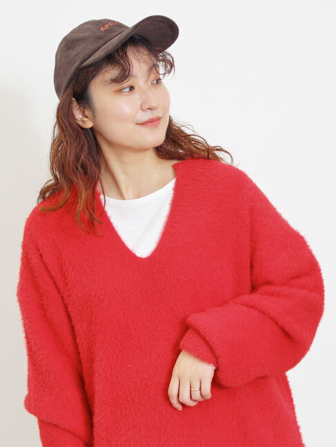 Samansa Mos2「◎シャギーキーネックニット」|ニット・セーター|