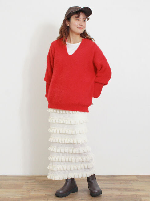 Samansa Mos2「◎シャギーキーネックニット」|ニット・セーター|