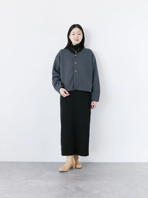 Samansa Mos2 blue「◎ニットタイトスカート」|スカート|