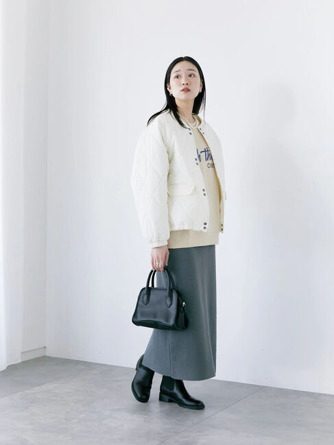 Samansa Mos2 blue「◎ニットタイトスカート」|スカート|