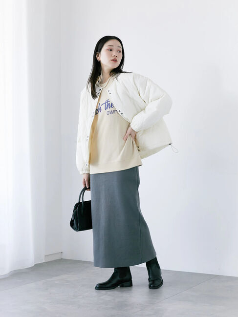 Samansa Mos2 blue「◎ニットタイトスカート」|スカート|