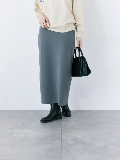 Samansa Mos2 blue「◎ニットタイトスカート」|スカート|