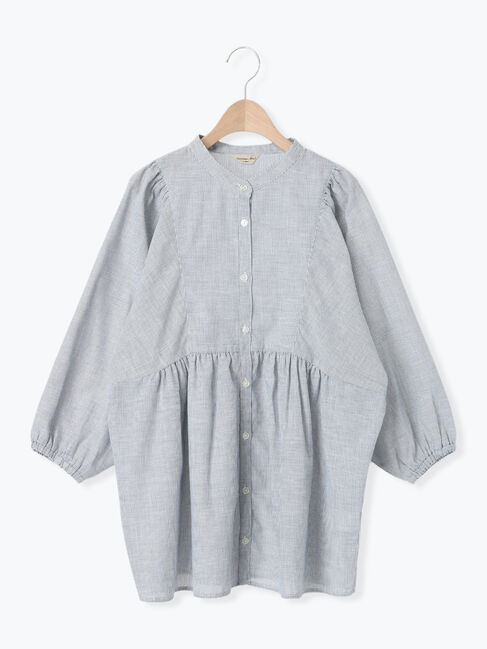 Samansa Mos2「切替ギャザーオーバーブラウス」|シャツ・ブラウス|