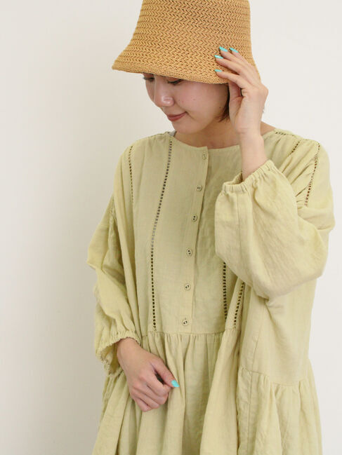 Samansa Mos2「はしごレースふんわりチュニック」|シャツ・ブラウス|