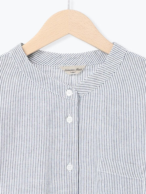 Samansa Mos2「バンドカラーゆるシャツ」|シャツ・ブラウス|