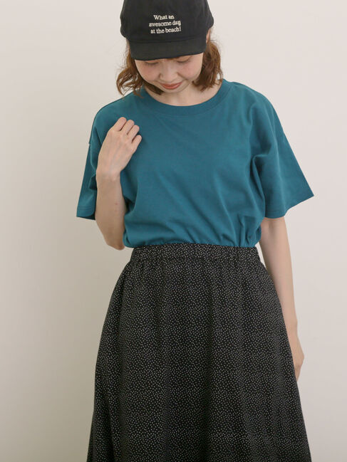 Samansa Mos2「【USAコットン】Tシャツ」|Tシャツ・カットソー|グリーン