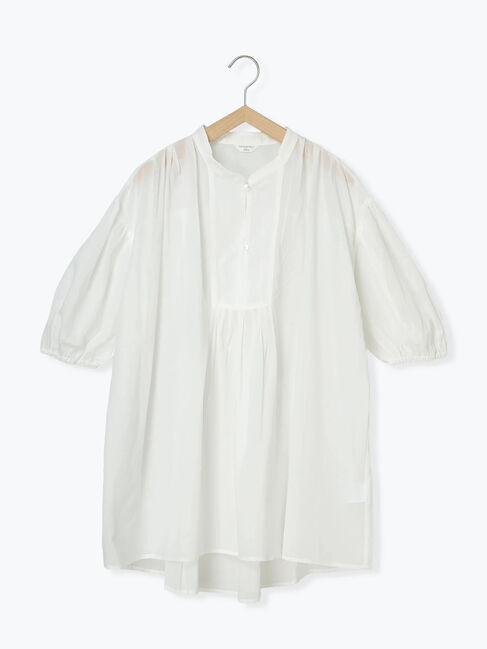 Samansa Mos2 blue「◎シフォンタックブラウス」|シャツ・ブラウス|