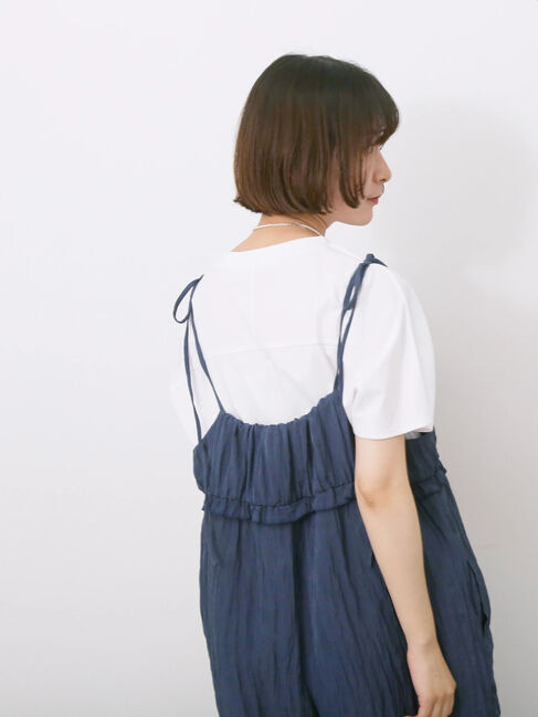 Samansa Mos2 blue「【USAコットン】アソートフレンチスリーブTシャツ」|Tシャツ・カットソー|