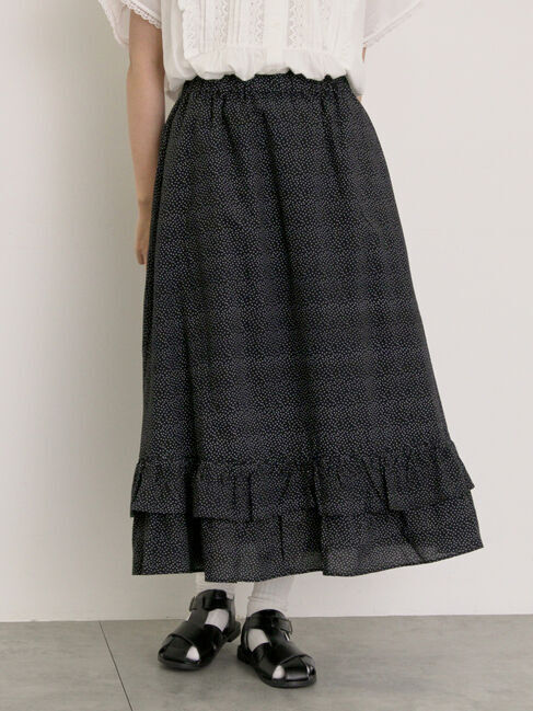 Samansa Mos2「柄アソート裾ティアードスカート」|スカート|