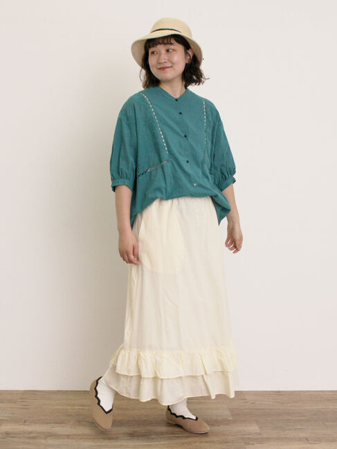 Samansa Mos2「柄アソート裾ティアードスカート」|スカート|