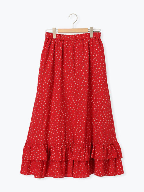 Samansa Mos2「柄アソート裾ティアードスカート」|スカート|