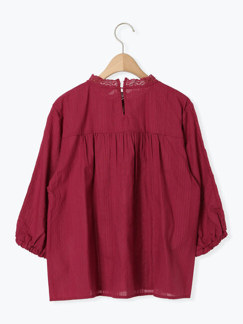 Samansa Mos2「フラワー柄刺繍レースブラウス」|シャツ・ブラウス|