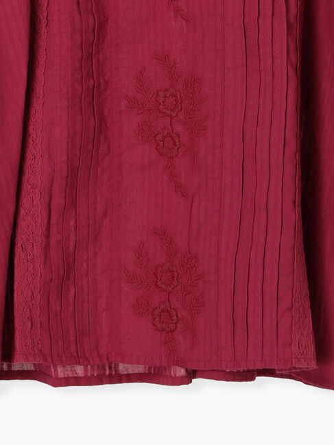 Samansa Mos2「フラワー柄刺繍レースブラウス」|シャツ・ブラウス|