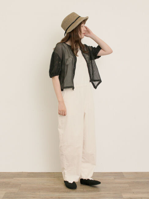 Samansa Mos2「前後2WAYメッシュレースカーディガン」|カーディガン|