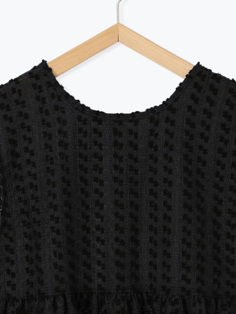 Samansa Mos2 blue「前後2wayジャカードペプラムノースリーブブラウス」|シャツ・ブラウス|