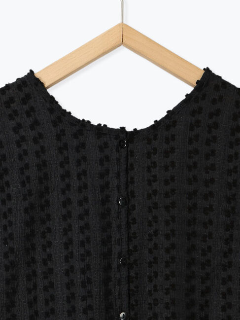 Samansa Mos2 blue「前後2wayジャカードペプラムノースリーブブラウス」|シャツ・ブラウス|