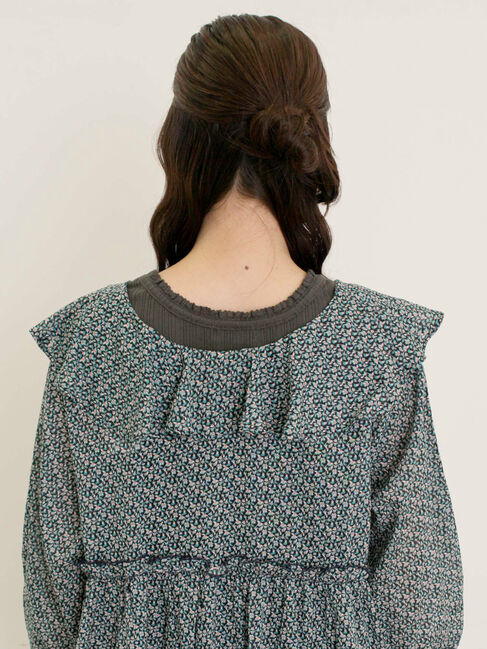 Samansa Mos2「【S/Mサイズ】柄アソート襟フリル2WAYワンピース」|ワンピース|