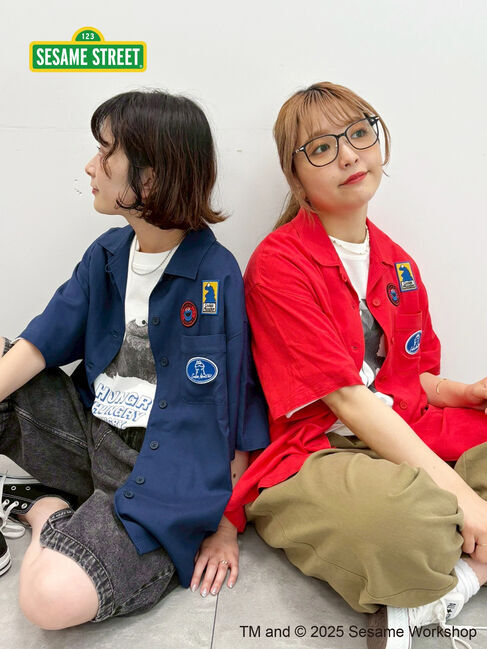 SM2「【SESAME STREET meets SM2】ワッペン付きボウリングシャツ」|シャツ・ブラウス|