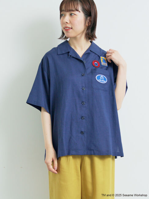 SM2「【SESAME STREET meets SM2】ワッペン付きボウリングシャツ」|シャツ・ブラウス|