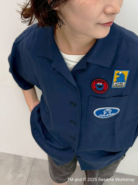 SM2「【SESAME STREET meets SM2】ワッペン付きボウリングシャツ」|シャツ・ブラウス|