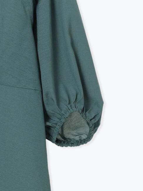 Samansa Mos2 blue「タックブラウス」|シャツ・ブラウス|