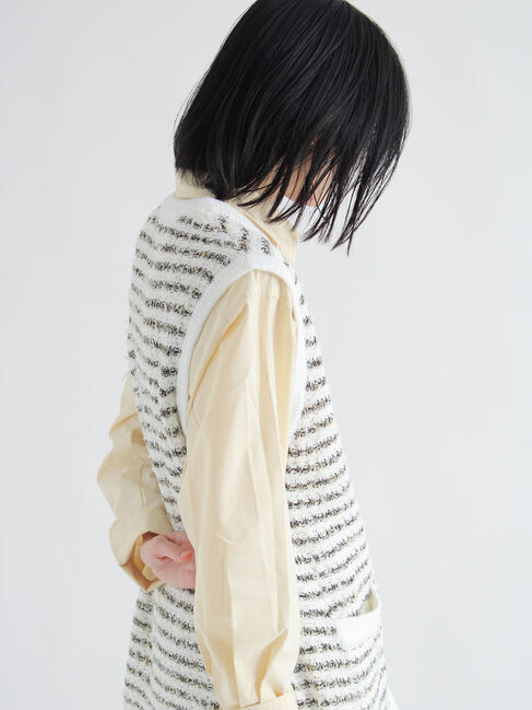 sm2rhythm「ツイード風ニットジレ」|ダウンベスト・ベスト|