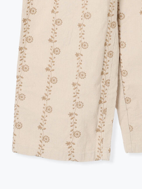 Samansa Mos2「【M/Lサイズ】花刺繍パンツ」|その他|