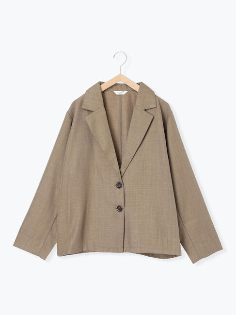 Samansa Mos2 blue「テーラードシャツジャケット」|シャツ・ブラウス|