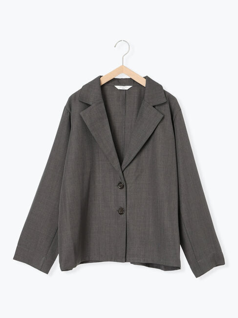 Samansa Mos2 blue「テーラードシャツジャケット」|シャツ・ブラウス|