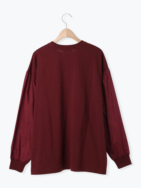 SM2「袖布帛インレイロゴプルオーバー」|Tシャツ・カットソー|