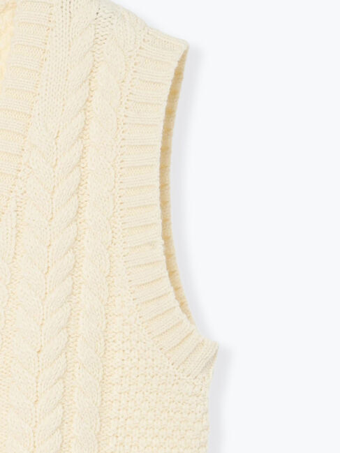 sm2rhythm「ケーブルニットベスト」|ダウンベスト・ベスト|