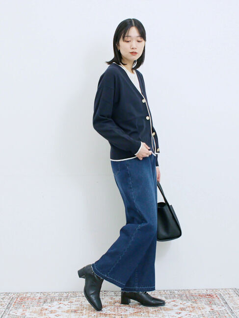 Samansa Mos2 blue「ストレートデニムパンツ」|その他|