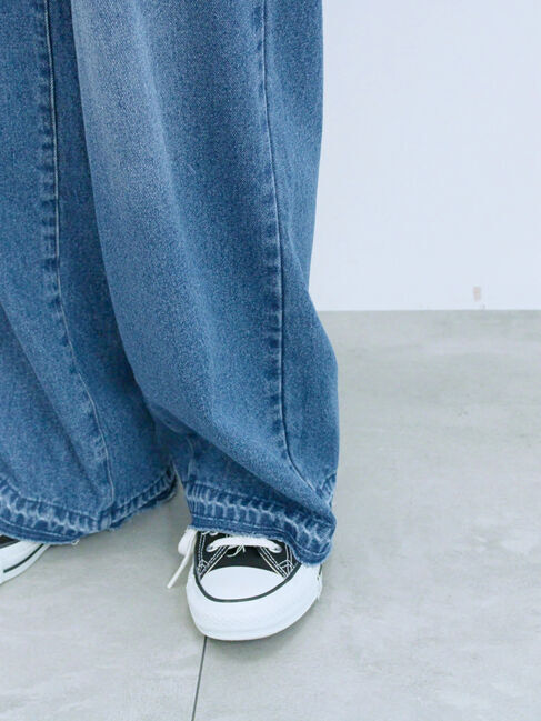 Samansa Mos2 blue「ストレートデニムパンツ」|その他|