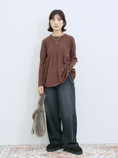 Samansa Mos2 blue「ストレートデニムパンツ」|その他|