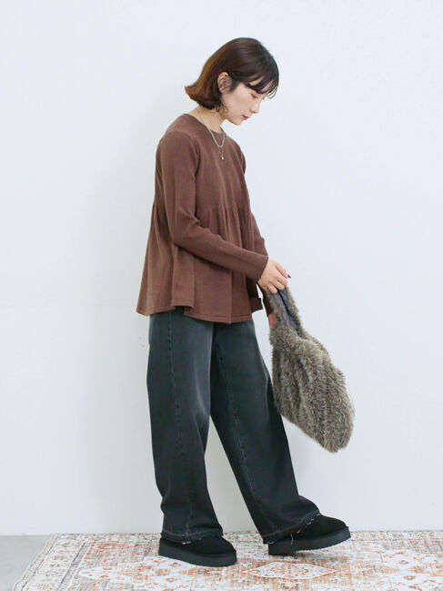 Samansa Mos2 blue「ストレートデニムパンツ」|その他|