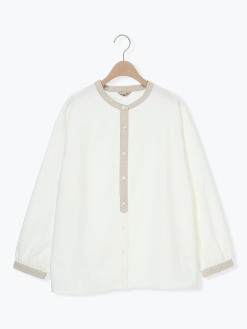 Samansa Mos2「保温加工クレリックシャツ」|シャツ・ブラウス|