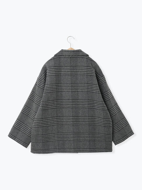 Samansa Mos2 blue「チェックテーラードジャケット」|その他|