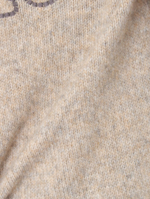 Samansa Mos2「ロゴ刺繍プルオーバーニット」|ニット・セーター|