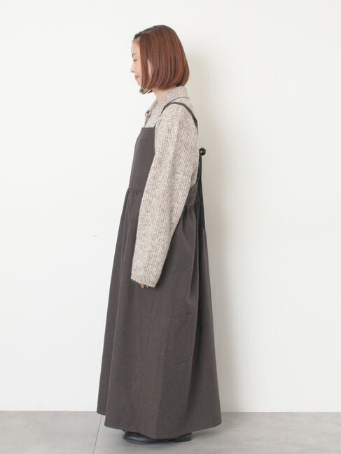 Samansa Mos2「襟付ニットカーディガン」|カーディガン|