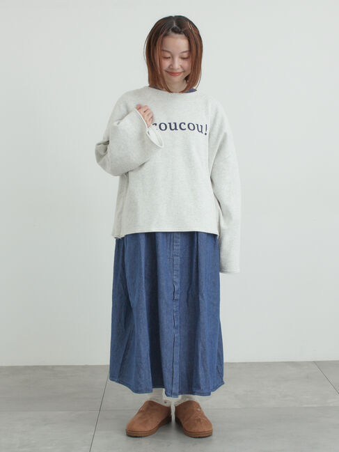 Samansa Mos2「シンプルロゴアソート裏起毛スウェット」|Tシャツ・カットソー|