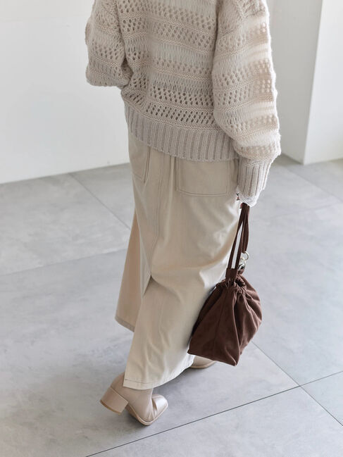 Samansa Mos2 blue「コーデュロイスカート」|スカート|